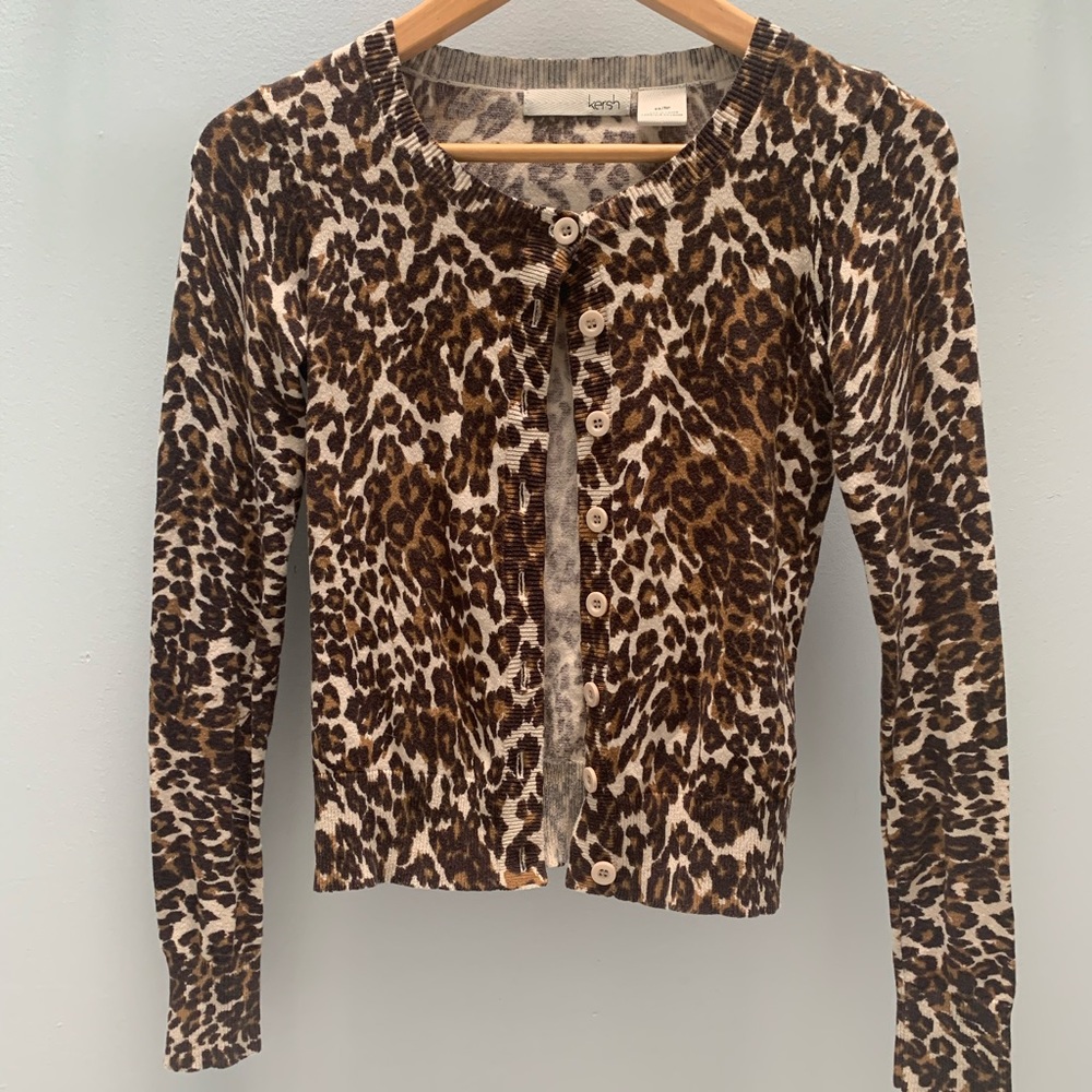 💕Kersh leopard cardigan